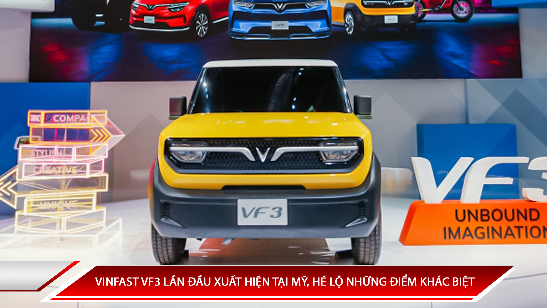 VINFAST VF3 LẦN ĐẦU XUẤT HIỆN TẠI MỸ, HÉ LỘ NHỮNG ĐIỂM KHÁC BIỆT